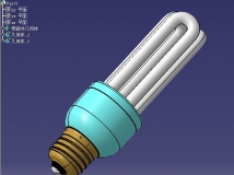 节能灯建模