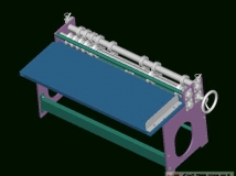 我用ProE画的分纸机模型分享!