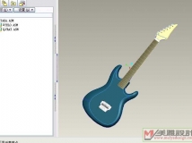 吉他模型下载 By Pro/e