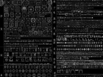 cad平面各种模型图库（灯具、飘窗、家具、沙发等等）