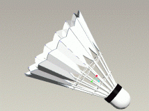 用proe5.0画的羽毛球，不算太好