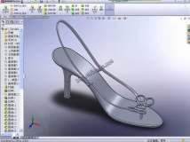高跟鞋轿车PROE模型下载;再加个SW的女式高跟凉鞋