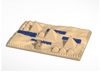 【3d打印模型分享】吉萨金字塔3D地图STL模型下载