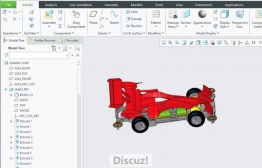 玩具赛车模型--Creo2.0带全部Part和参数可编辑